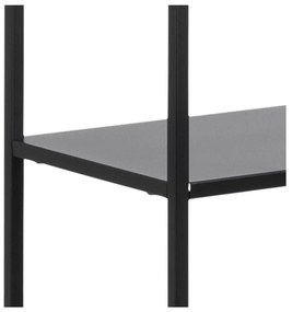 Черна метална библиотека 70x185 cm Newcastle – Actona