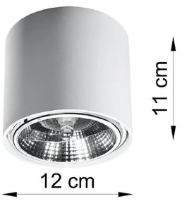 Бяло таванно осветително тяло Luigi - Sollux