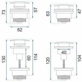 Сифон REA COPPER MAT