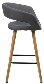 Комплект от 2 тъмносиви бар столa Gill - Actona