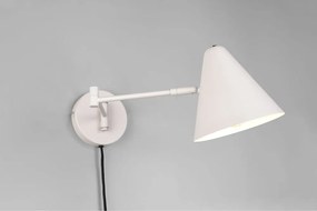 Стенна лампа с огъваща се структура за контакт в цвят слонова кост ø 15 cm Cosima – Trio