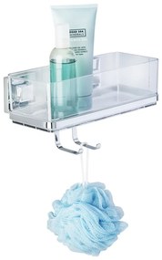 Самоносеща етажерка с 2 куки Vacuum-Loc, товароносимост до 33 кг - Wenko