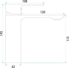 Смесител за мивка Rea Drop Titan low