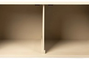 Кремава ратанова маса за телевизор 150x55 cm Amaya - White Label