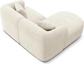 Бежов ъглов диван от рипсено кадифе (ляв ъгъл) Campi – Cosmopolitan Design