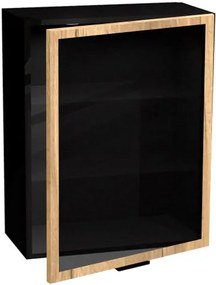 Висящ шкаф витрина Italia WW4/58 1D-Black