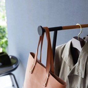 Черна метална стенна закачалка 38,5 cm Tower – YAMAZAKI