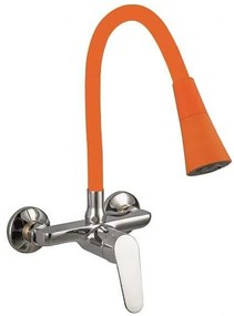 Смесител за кухня LINNI ORANGE MATT ICF 5108152OR 7789, месингов, оранжев мат, 47x21см
