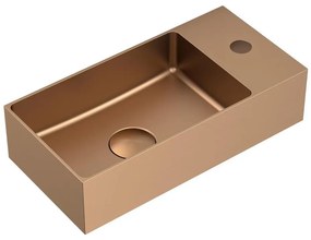Sapho - Окачена мивка AURUM 36,5x18 см матова медна