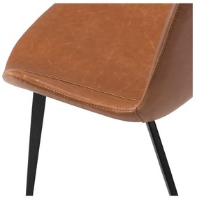 Кафяв трапезен стол от изкуствена кожа DAN-FORM Дания Hype - DAN-FORM Denmark