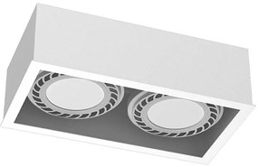 Brosline 1274 - Точково осветително тяло CAGE 2xGU10/18W/230V бяло