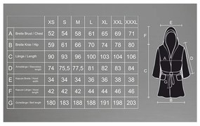 Лилав унисекс халат от микрофибър, размер XS Robby - DecoKing