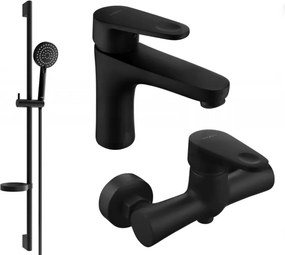 Mexen Kama DS75 душ комплект, черен - 72504DS75-70