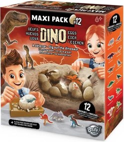 Buki France - Комплект 12 мега Дино яйца за откриване