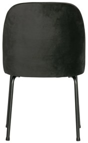 Черни кадифени трапезни столове в комплект 2 бр. Vogue – WOOOD