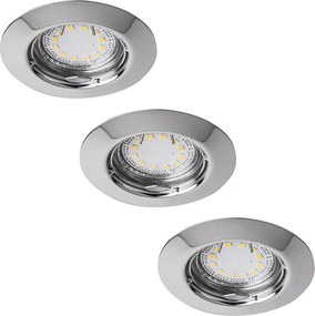 Rabalux 1047 - Комплект от 3 вградени LED осветителни тела LITE 3xGU10-LED/3W/230V