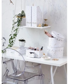 Органайзер за документи в златно и бяло Estelle Viktoria - Bigso Box of Sweden