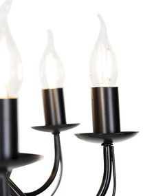 Класически полилей черен 8-светлина - Giuseppe