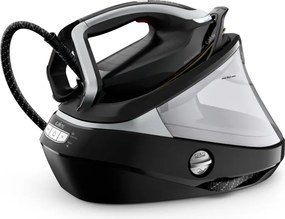 Парогенератор Tefal Pro Express Vision GV9821E0, 3000 W, 9 bar, 1.2 л, 800 g/min, Smart Steam, Система против капене и варовик, Вертикално гладене, Черен/сив