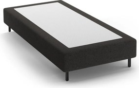 Черно единично легло 90x200 cm тапицирано без табла Whale – Micadoni