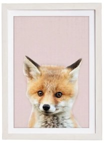 Картина за стена в рамка Baby Fox, 30 x 40 cm Rose Baby Fox - Querido Bestiario