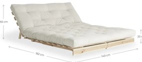 Зелен разтегателен диван 140 cm Roots - Karup Design