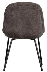 Сиви кадифени трапезни столове в комплект 2 бр. Crate – WOOOD