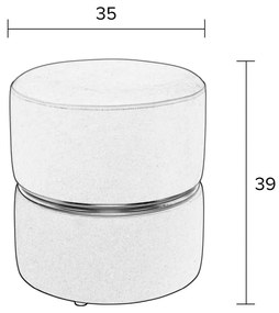 Зелено-тюркоазена кадифена табуретка Bubbly – White Label