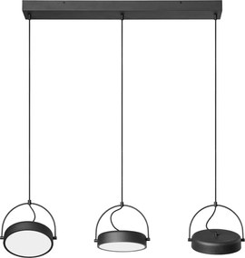 Osram - висяща LED лампа на кабел DECOR PUCK 3xLED/12W/230V CRI 90 черна