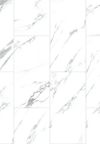 Mexen Glacier White винилни панели 610 x 305 мм LVT Dryback 2,5 мм, подложка, 4 V-фуга, Jazz White