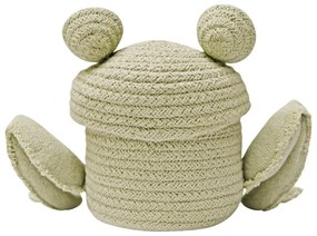 Зелена текстилна детска кошница за играчки ø 15x15 cm Mini Fred the Frog – Lorena Canals