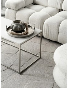 Светлосив вълнен килим 133x190 cm Morphic Botanica – Agnella