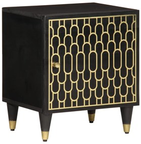 358317 vidaXL Нощни шкафчета, 2 бр, 40x33x46 см, манго масив