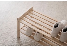 Стойка за обувки от масивен дъб естествена Confetti – Rowico