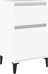 819708 vidaXL Нощно шкафче, бяло, 40x35x70 см