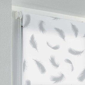 Бяла текстилна ролетна щора 90x180 cm Envolea – douceur d'intérieur