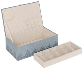 Кутия за съхранение atmosphera Wild Romance, 30х18.5х10 cm, MDF, Син