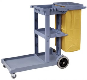 Количка за почистване сива (125x51x95cм.) 033GW GX