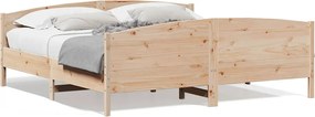 3216164 vidaXL Рамка за легло без матрак, 180x200 см, масивна чамова дървесина