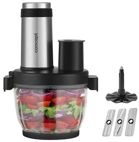 Concept RM3300 - Кухненски робот с ренде 1000W/230V черен/неръждаем