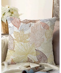 Калъфка за възглавница от памучна смес Oriental Leaves, 55 x 55 cm - Minimalist Cushion Covers
