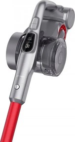 Вертикална прахосмукачка JIMMY H9 Flex, 600W, 200 AW, 0.6 л, Сгъваема, Автономност 80 минути, LED дисплей, Двойна Cyclon технология, Червен/сив