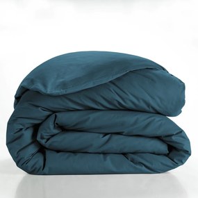 Двойна/удължена памучна олекотена завивка в петролен цвят 240x220 cm Lina – douceur d'intérieur