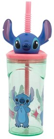 Чаша със Сламка Stitch Flowers 3D 360 ml