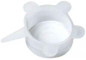 Комплект 6 бр. силиконови капаци Kinghoff KH 1902, -40 до 230°C, Плътно и херметично прилепване, Многократна употреба, Универсални, Прозрачен