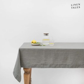 Ленена покривка за маса 140x140 cm Khaki – Linen Tales