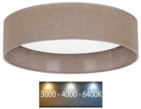 Brilagi - LED Плафон VELVET LED/24W/230V 3000/4000/6400K кафяв