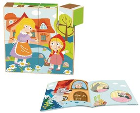 Tooky toy  -  Дървени Кубчета пъзел Red Riding Hood TF456