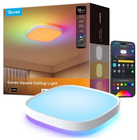Govee - LED RGBIC Димируем плафон LED/24W/230V 2700-6500K Wi-Fi