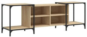 837603 vidaXL ТВ шкаф, сонома дъб, 153x37x50 см, инженерно дърво